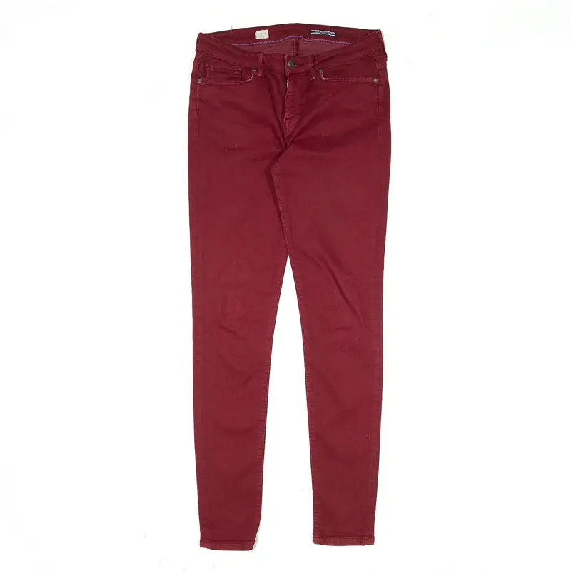 TOMMY HILFIGER Como Jegging Jeans Red Denim Slim Skinny Womens W28 L32