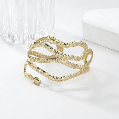 Snake Alloy Cuff Torque Bangles for Women