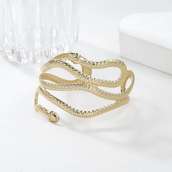 Snake Alloy Cuff Torque Bangles for Women