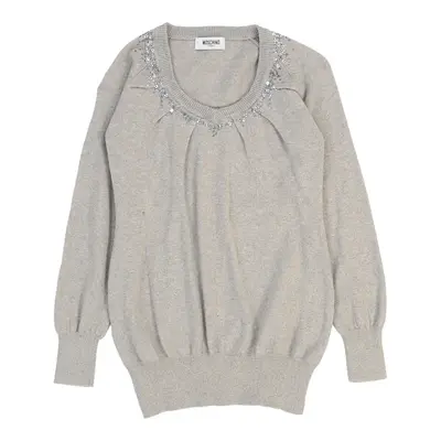 Age 13 Moschino Jumper - Small Grey Wool Blend | Size: small