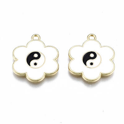 Rack Plating Alloy Enamel Pendants