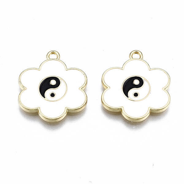 Rack Plating Alloy Enamel Pendants