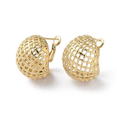 304 Stainless Steel Hollow Earrings