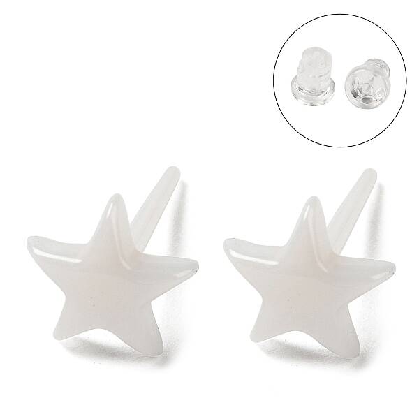 Hypoallergenic Bioceramics Zirconia Ceramic Stud Earrings