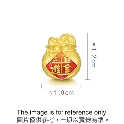'Blessings' 999 Gold Lucky Bag Charm