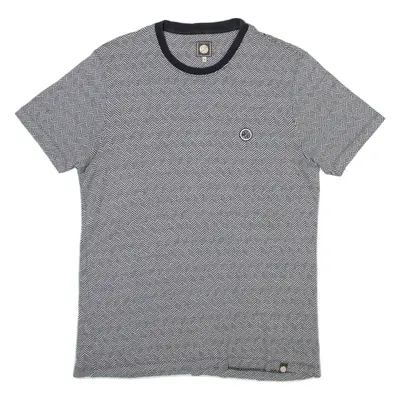 PRETTY GREEN Mens T-Shirt Grey Crew Neck M