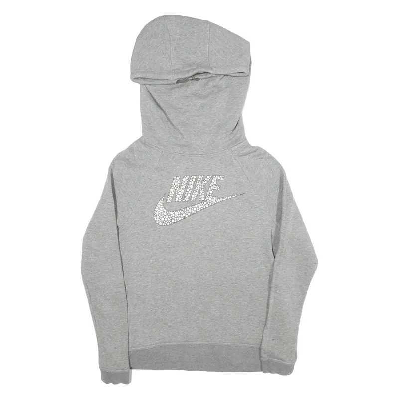 NIKE Hoodie Grey Pullover Womens S