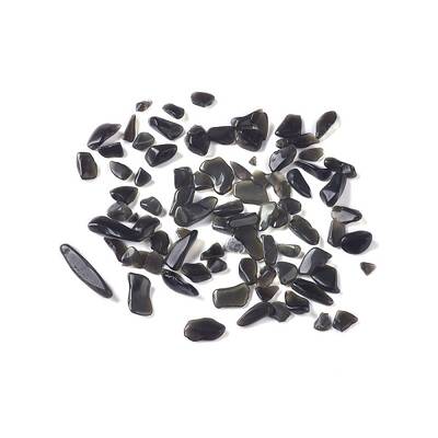 Natural Obsidian Chip Beads