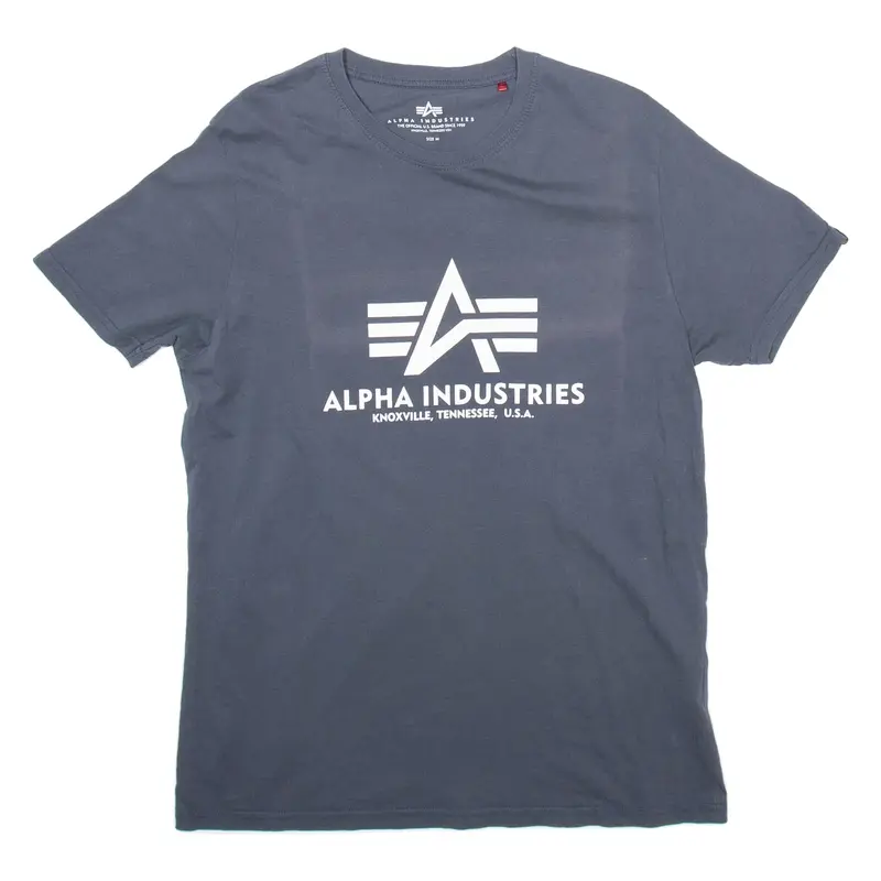 ALPHA INDUSTRIES Mens T-Shirt Grey M