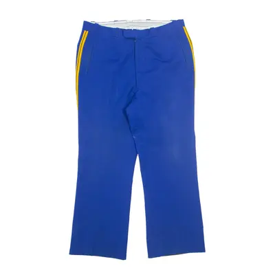 UNIFORMENFABRIK AG Suisse Workwear Uniform Trousers Blue Regular Wide-Leg Mens W34 L28