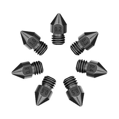 Nozzle Kit 10PCS MK8 Hardened Steel Nozzles