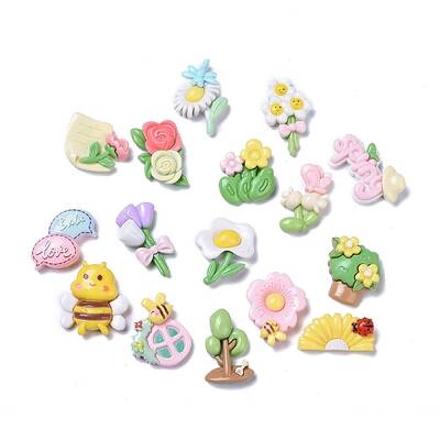 Spring Theme Opaque Cute Resin Decoden Cabochons