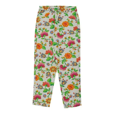 Unbranded Floral Trousers - 26W UK 6 Multicoloured Cotton