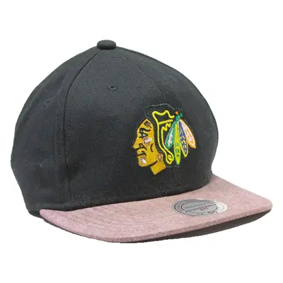 MITCHELL & NESS Chicago Blackhawks Mens Snapback Cap Black Wool M