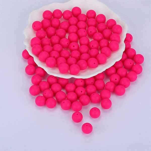 Round Silicone Focal Beads