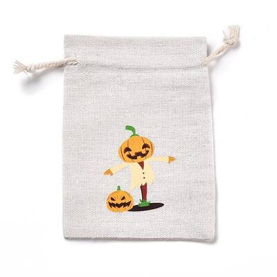 Halloween Cotton Cloth Storage Pouches