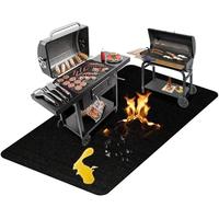 Outdoor Barbecue Mat, 1 Count Double Sided Fireproof Barbecue Mat, Oil-proof & Waterproof BBQ Protective Pad, Barbecue Utensi...