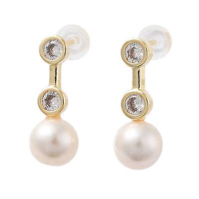 Natural Pearl Stud Earrings