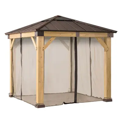 SUNJOY Replacement Mosquito Netting for 9 ft. × 9 ft. Wood-Framed Gazebos