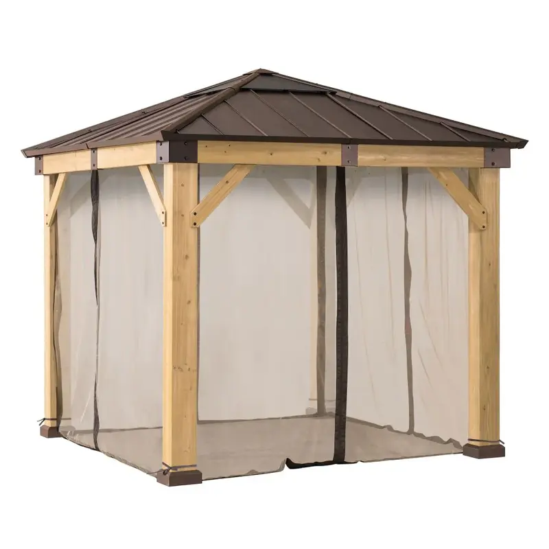 SUNJOY Replacement Mosquito Netting for 9 ft. × 9 ft. Wood-Framed Gazebos