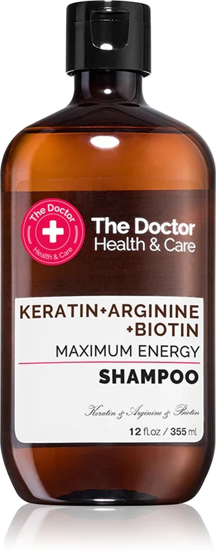 The Doctor Keratin + Arginine + Biotin Maximum Energy Keratin shampoo for stronger, shinier hair 355 ml