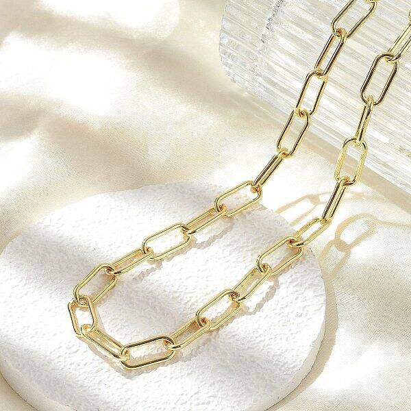 Brass Paperclip Chain Necklaces