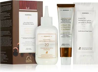 Korres Argan Oil permanent hair dye with argan oil color 6.4 Dark Blonde Copper 50 ml