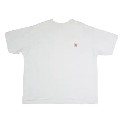 CARHARTT Mens T-Shirt Grey Crew Neck 2XL