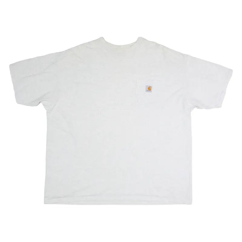 CARHARTT Mens T-Shirt Grey Crew Neck 2XL