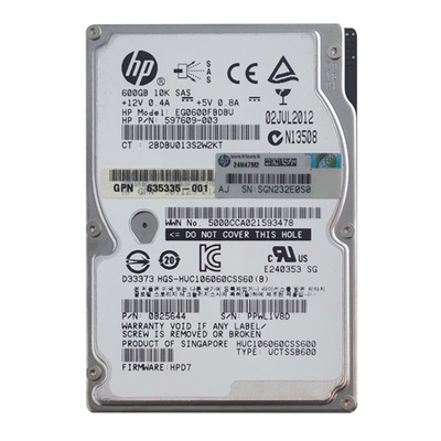 635335-001 HP 600GB 6Gb/s SAS 10000 2.5-inch Hard Drive