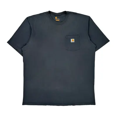 Carhartt Tall T-Shirt - XL Navy Cotton