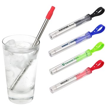 150 Promotional Sip 'N Slide Telescoping Straw With Cleaning Brush ...
