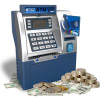 Fun Blue Mini ATM Bank  Teaches Saving, Spending & PIN Use – Great for Boys & Girls!