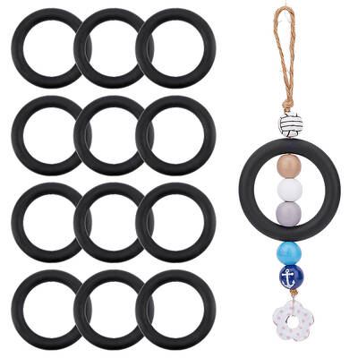 12Pcs Ring Silicone Beads