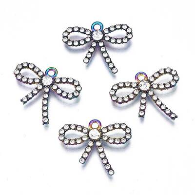 Rack Plating Rainbow Color Alloy Pendants