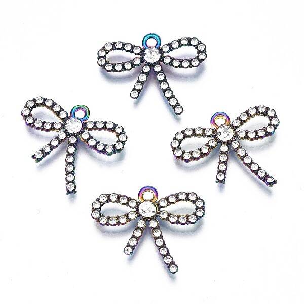 Rack Plating Rainbow Color Alloy Pendants