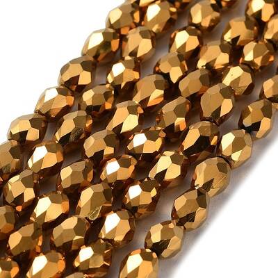 Electroplate Glass Bead Strands
