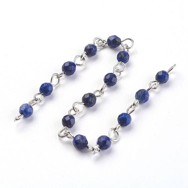 Handmade Natural Lapis Lazuli Beads Chains