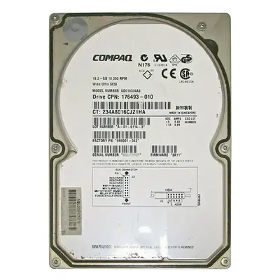 9N9001-042 Seagate 18GB 10000RPM Ultra 160 SCSI 3.5-Inch 4MB Cache Hard Drive