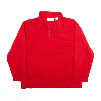 TALLY-HO Jumper Red 1/4 Zip Mens L
