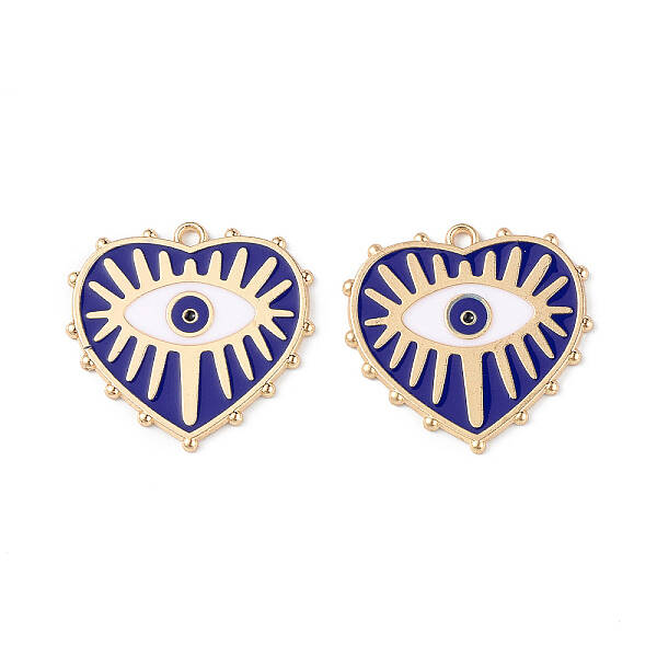 Rack Plating Alloy Enamel Pendants