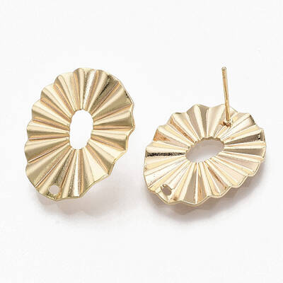 Brass Stud Earring Findings