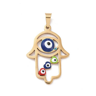 PVD Vacuum Plating 304 Stainless Steel Enamel Pendants