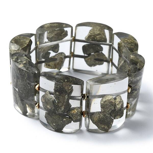 Natural Pyrite Stretch Bracelets