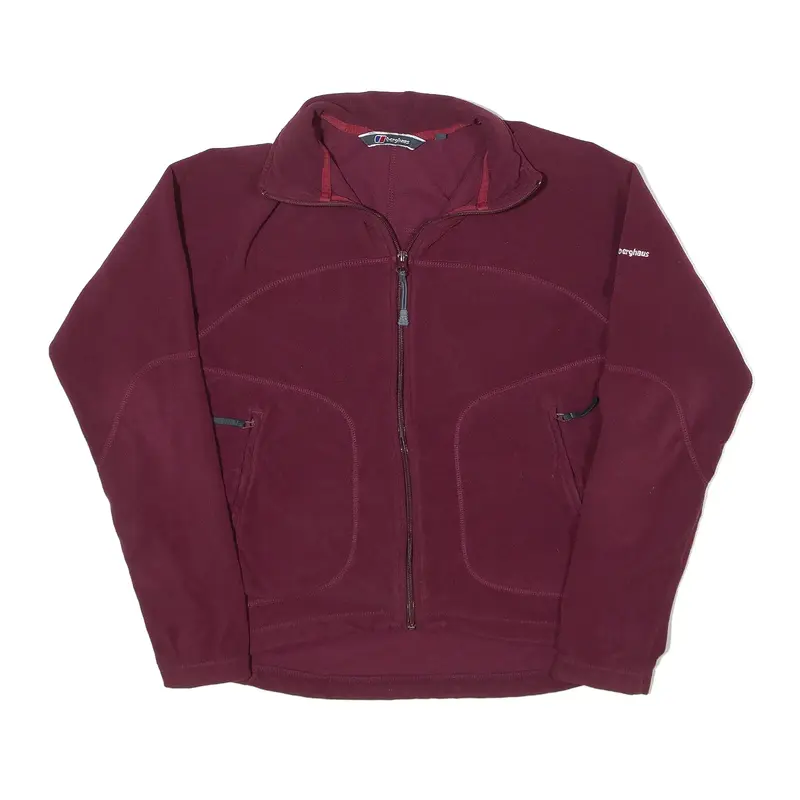 BERGHAUS Maroon Fleece Jacket UK 12