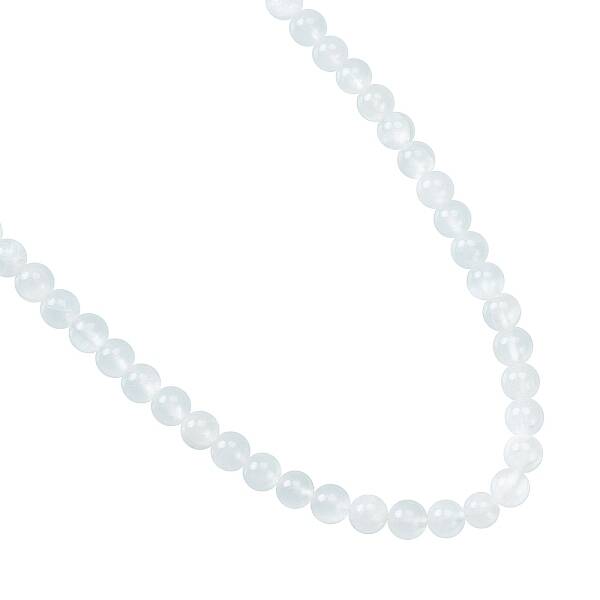 Natural Selenite Beads Strands