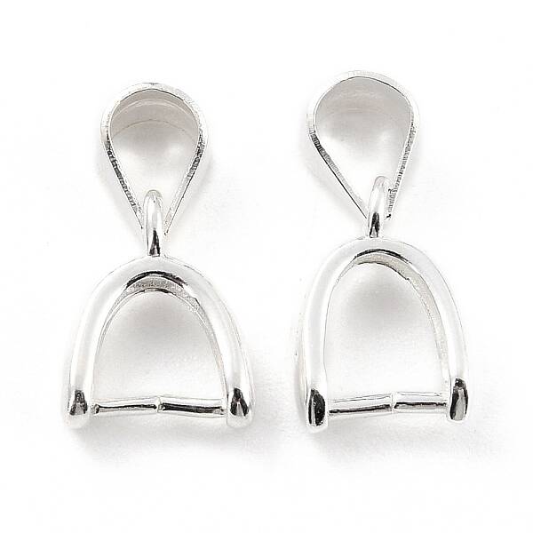 925 Sterling Silver Ice Pick Pinch Bails