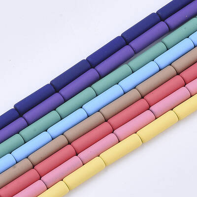 Spray Painted Non-magnetic Synthetic Hematite Beads Strands