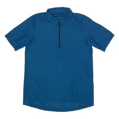 RIFFRAFF Cycling Mens Jersey Blue 90s Collared XS