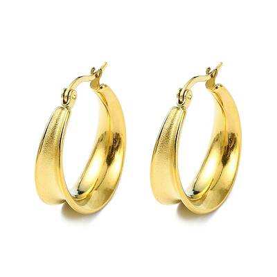 304 Stainless Steel Hoop Earrings